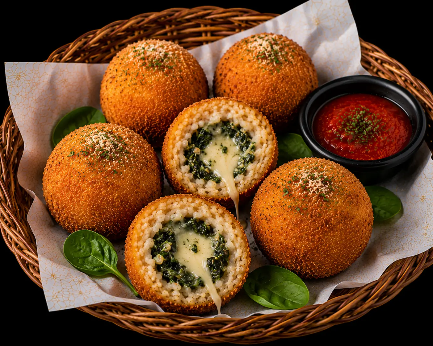 Arancini al Spinaci