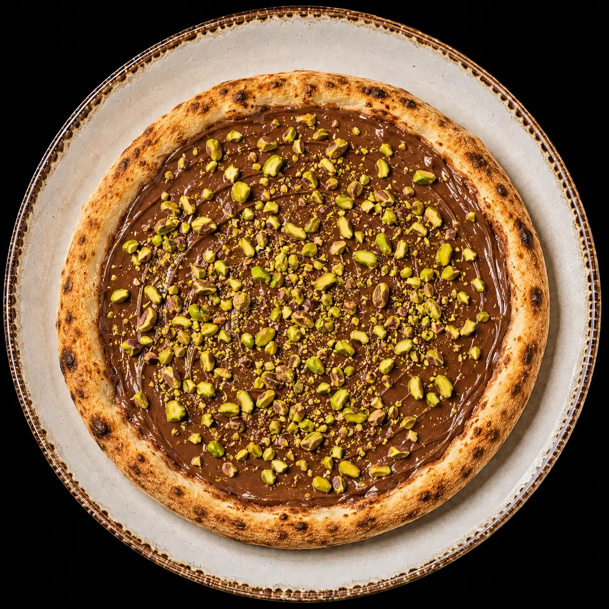 Pizza Nutella e Pistacchio
